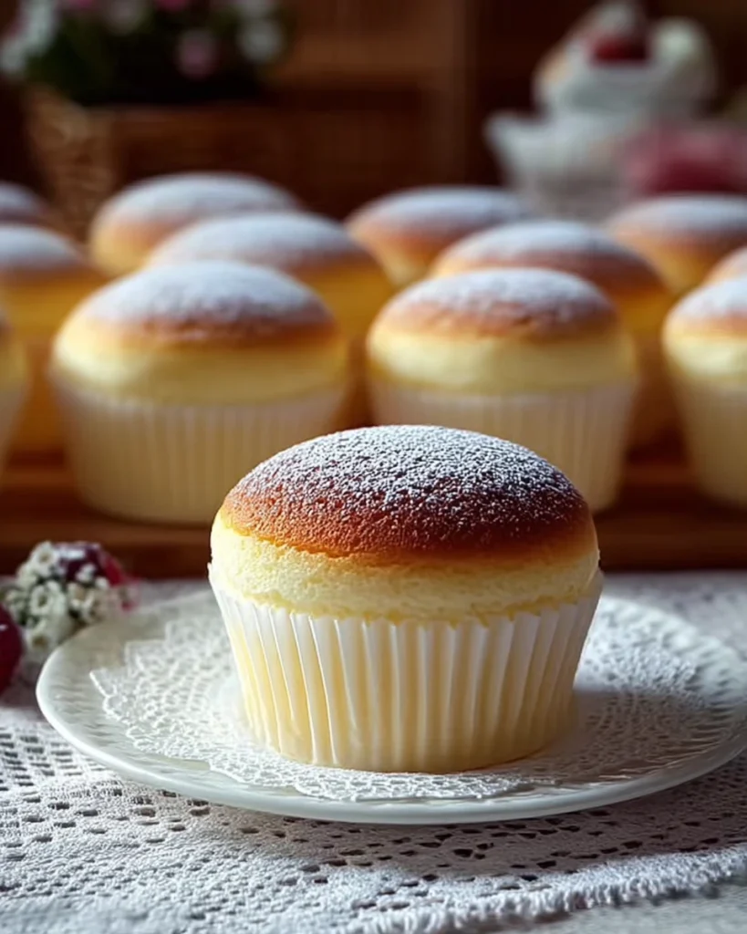 Japanese Cotton Cheesecake Cupcakes