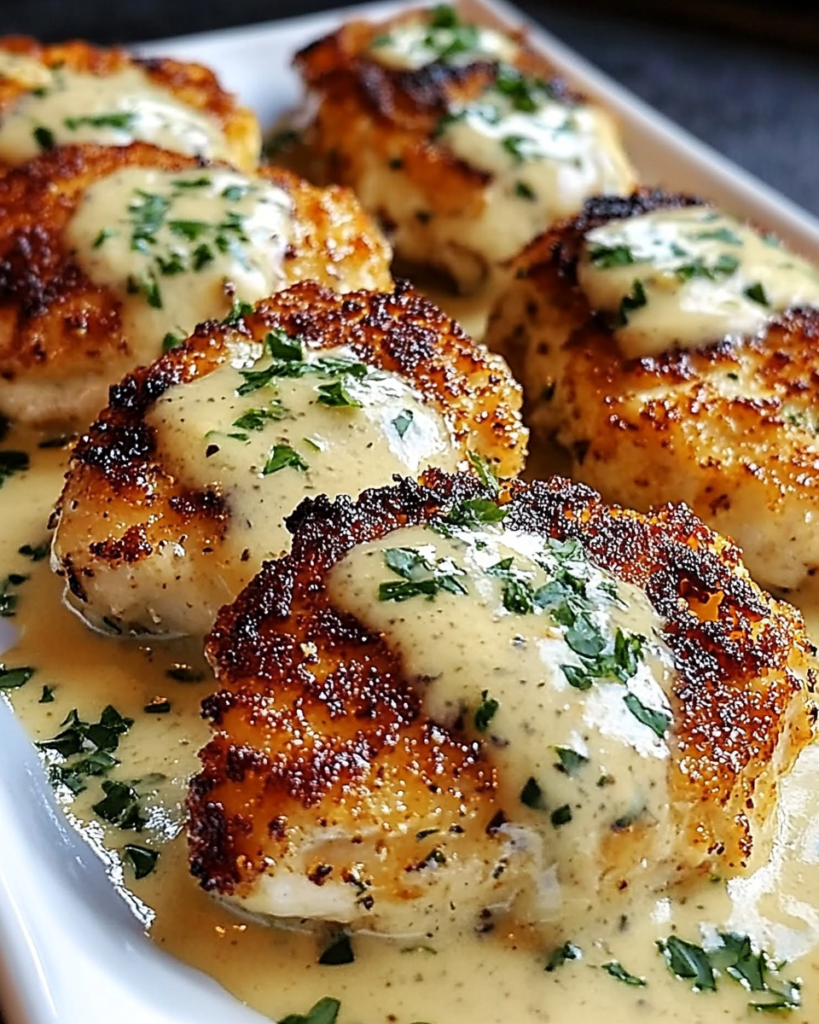 Parmesan crusted chicken with creamy garlic sauce made easy! 9 parmesan crusted chicken with creamy garlic sauce