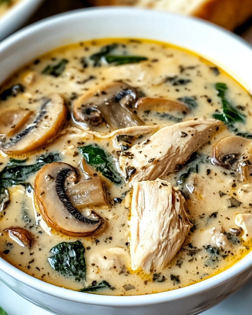 Rotisserie Chicken Mushroom Soup