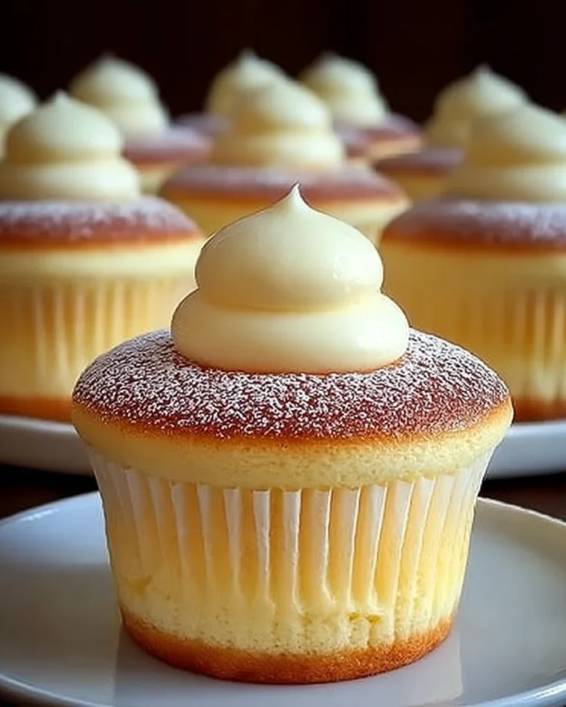 Japanese Cotton Cheesecake Cupcakes