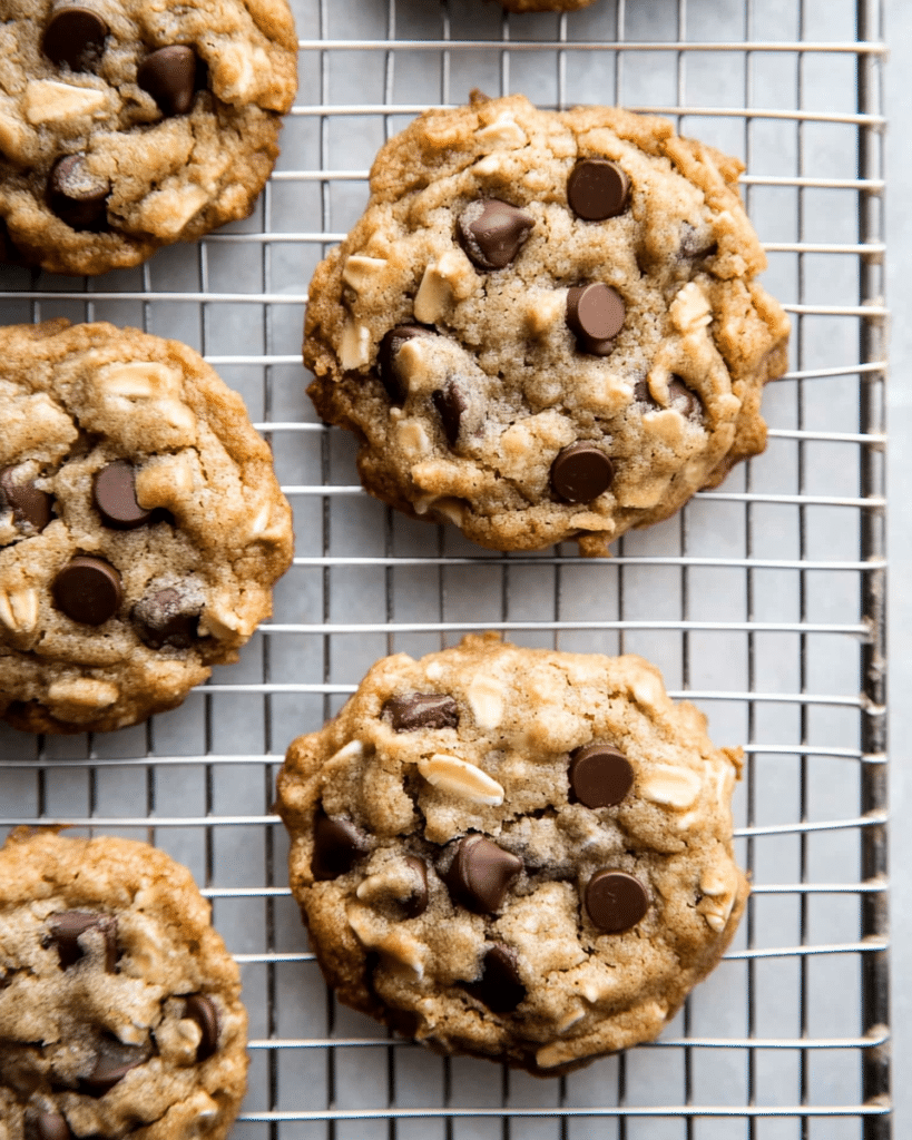 Big Fat Peanut Butter Oatmeal Chocolate Chip Cookies