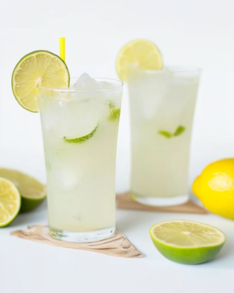 This Hydrating Citrus Coconut refresher is nonalcoholic, but can easily be made into a cocktail with the addition of vodka or gin!