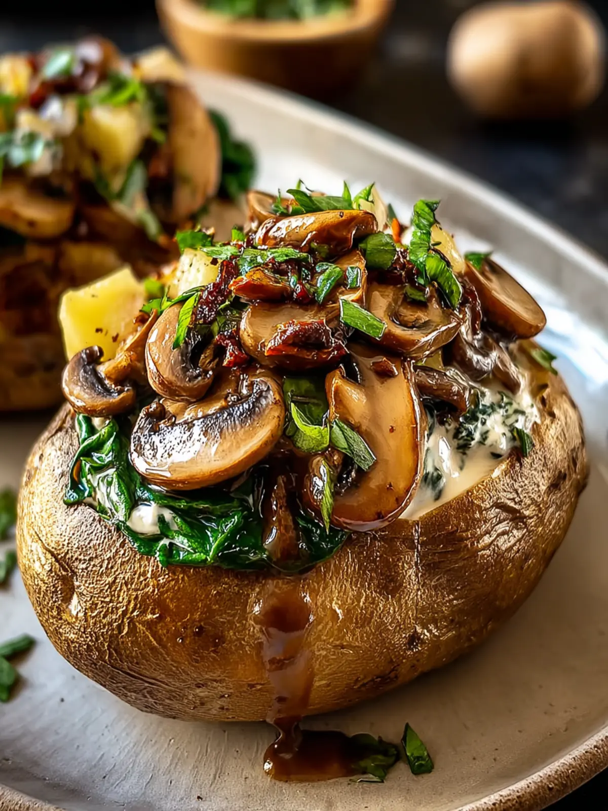 Stuffed Baked Potatoes: Indulgent Mushroom Delight at Home 7
