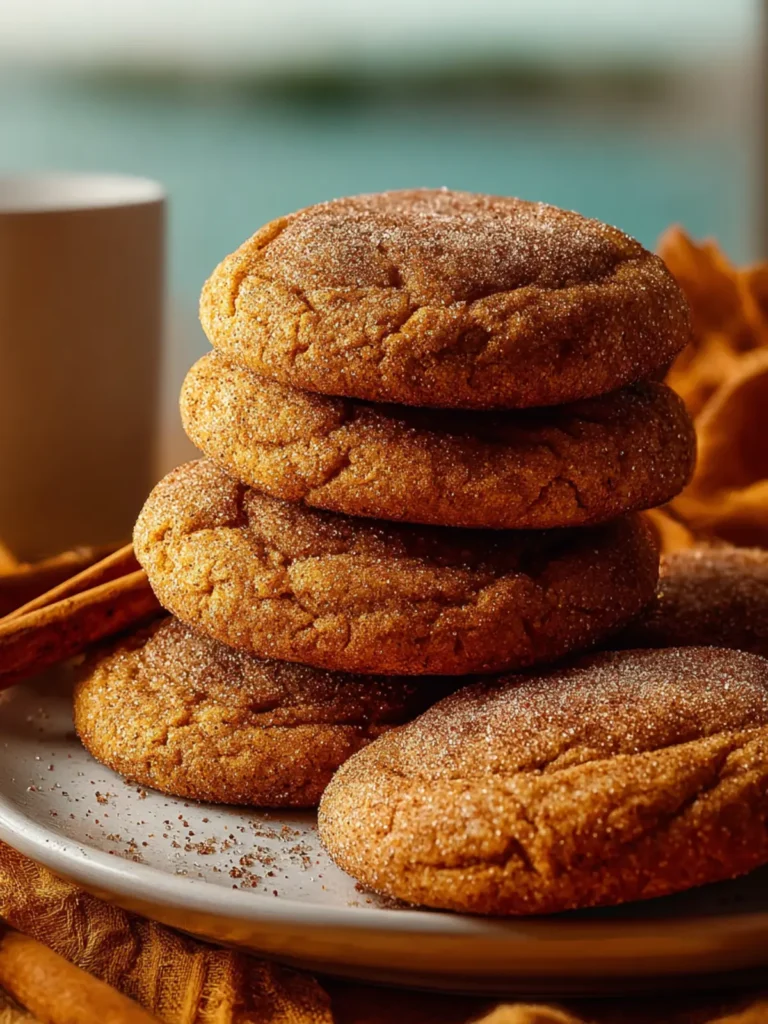 Brown Butter Pumpkin Snickerdoodle Cookies First Image
