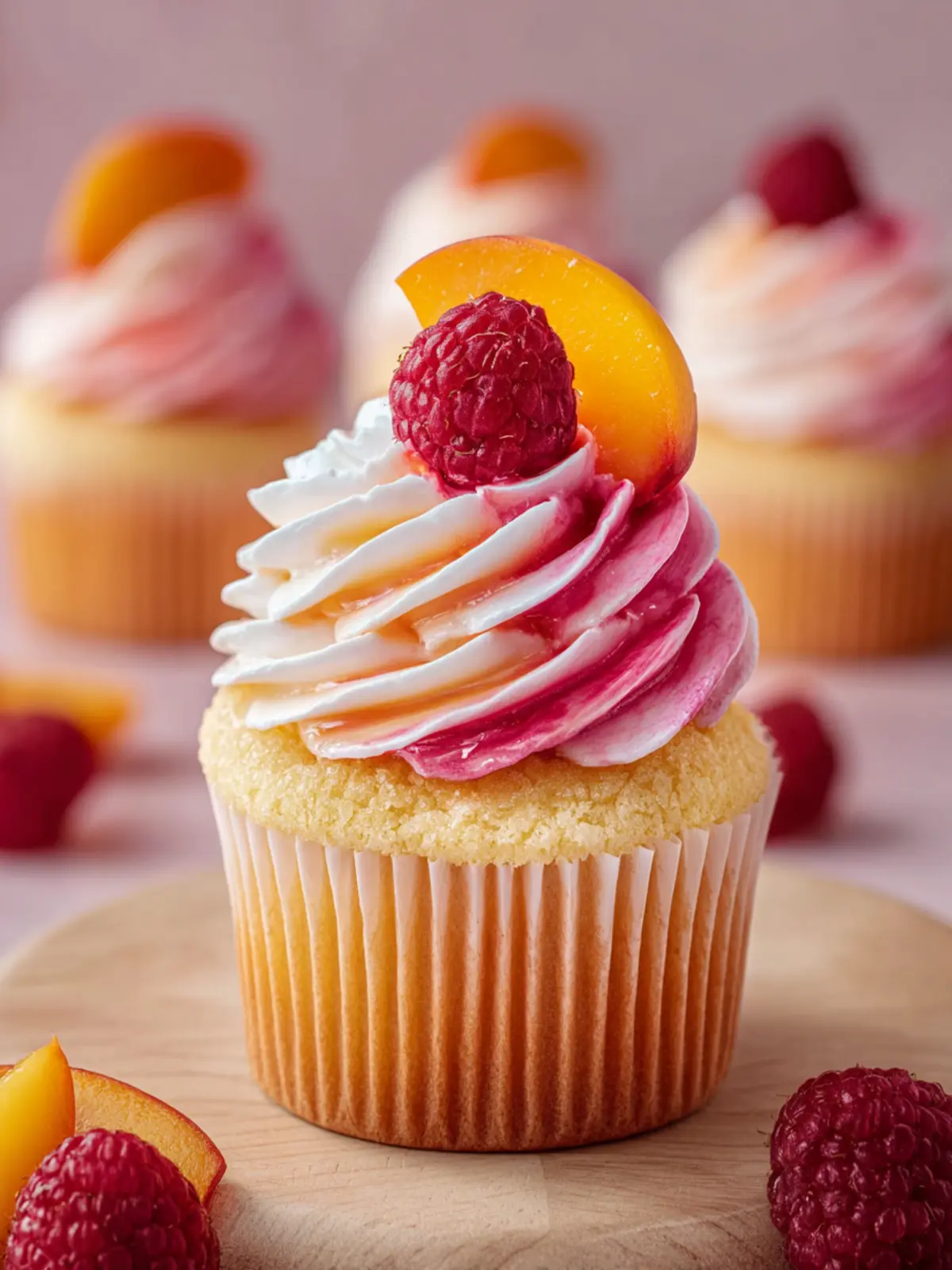 Peach Melba Cupcakes: Irresistibly Sweet Summer Delights 6