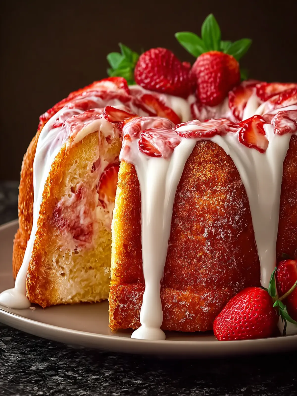 Strawberry Cream Cheese Pound Cake: Indulgent Homemade Bliss 6