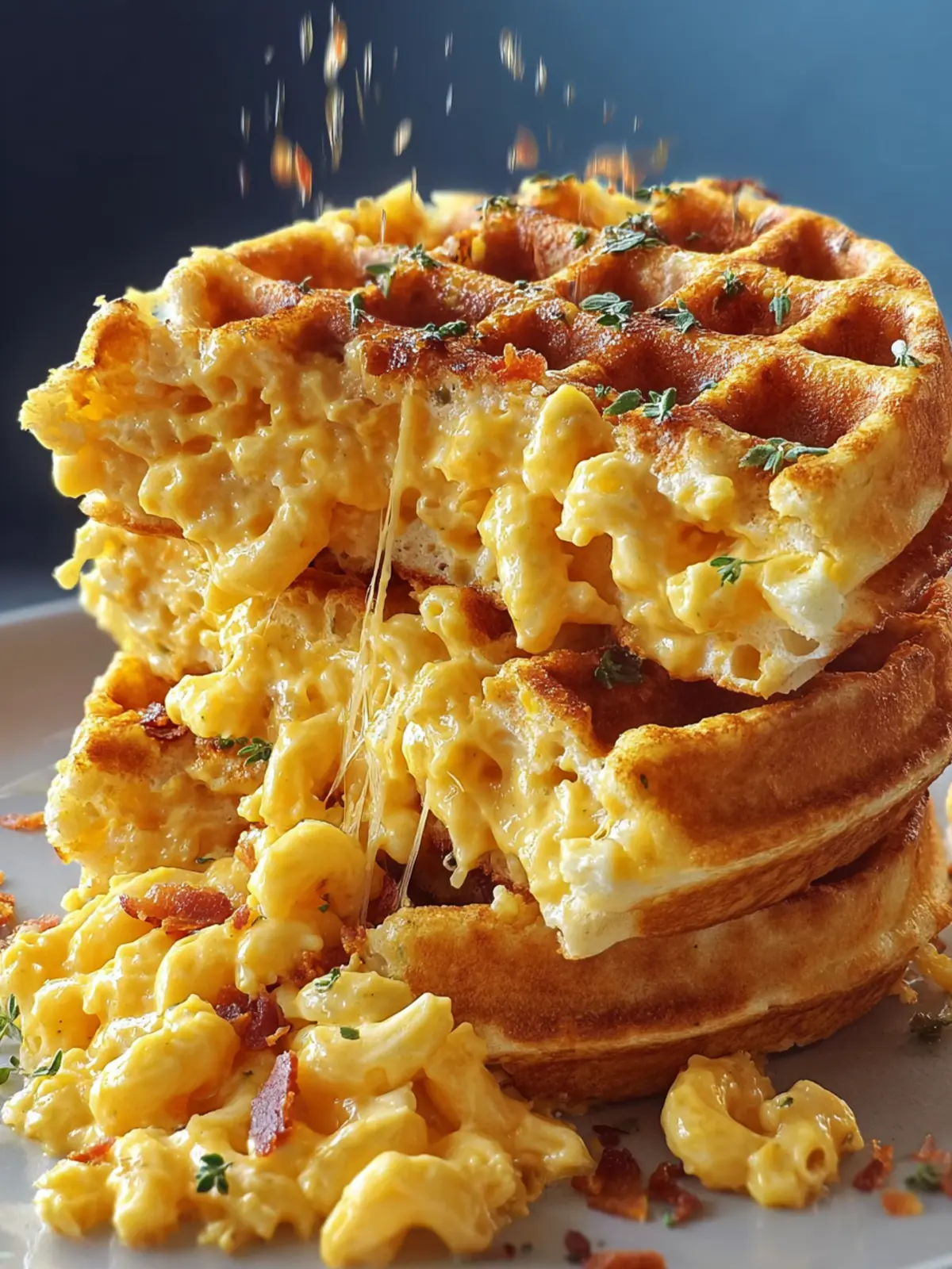 Mac and Cheese Stuffed Waffles: Irresistibly Cheesy Delight 8
