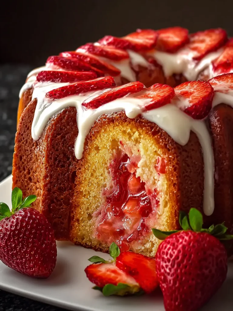 Strawberry Cream Cheese Pound Cake: Indulgent Homemade Bliss