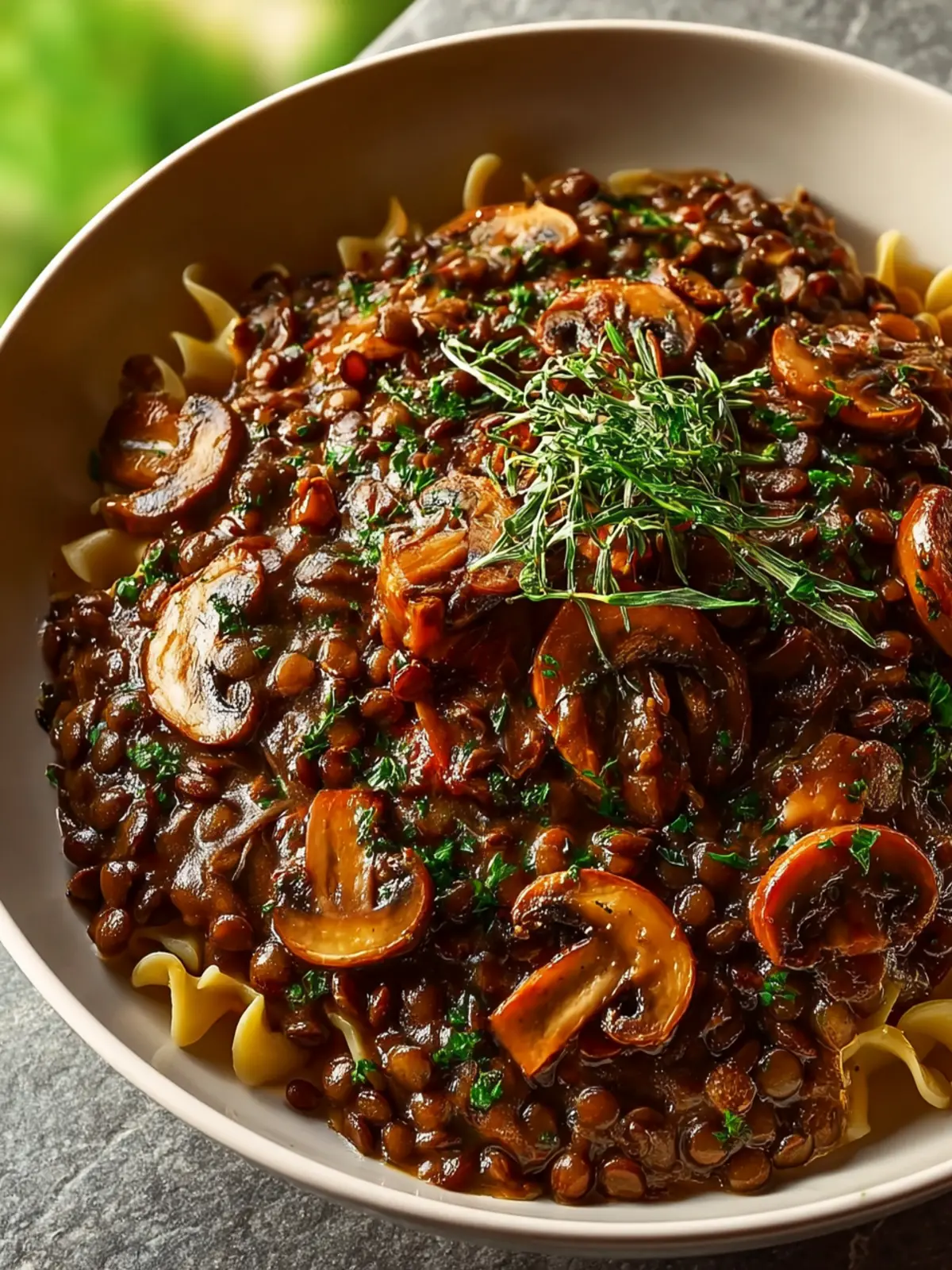Simple Lentil Mushroom Stroganoff: Easy Comfort in Every Bite 8