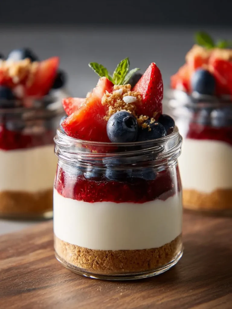 Healthier No-Bake Cheesecake in a Jar: Guilt-Free Indulgence