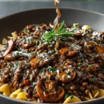Simple Lentil Mushroom Stroganoff: Easy Comfort in Every Bite 9 Simple Lentil Mushroom Stroganoff First Image