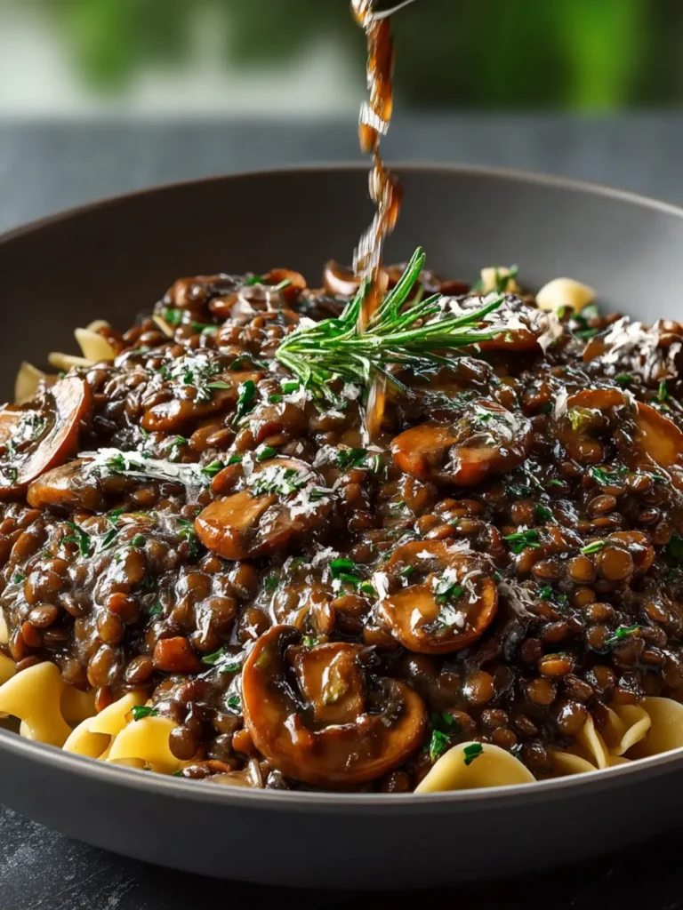 Simple Lentil Mushroom Stroganoff First Image